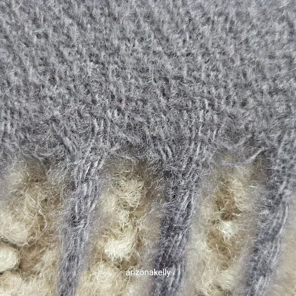 NWOT Cashmere Scarf With Chain Stitch Embroidery Colorful Woven - Picture 11 of 14